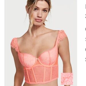 Dream Angels lace Cap-Sleeve Corset Top